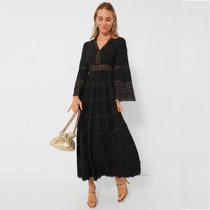 Black Lace Lydia Maxi Dress